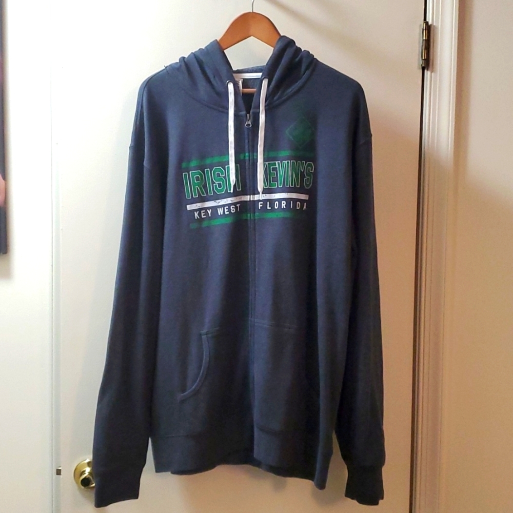 New Irish Kevin's gray sweatshirt w hoodie jacket XXL Key W. Florida